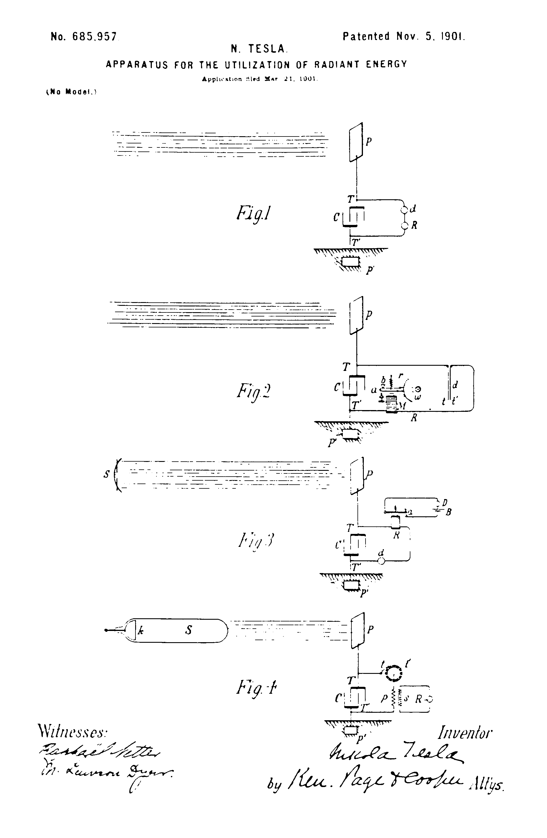 Nikola Tesla Patent